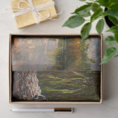 Schattigee Schildpad op een Log Everglades Decoupa Tissuepapier (Geschenk)