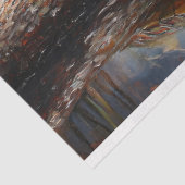 Schattigee Schildpad op een Log Everglades Decoupa Tissuepapier (Detail)