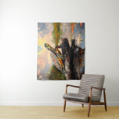 Schattigee Schildpad op een Log Everglades schilde Wandkleed (In situ)