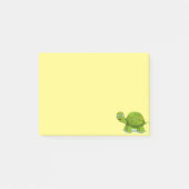 Schattigee schildpad op geel post-it® notes (Voorkant)