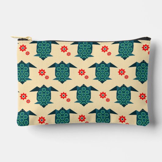Schattigee schildpad origami patroon etui (Voorkant)