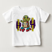 Schattigee Schildpad print t shirt voor baby (Voorkant)
