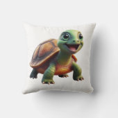 Schattigee schildpad Sierkussen (Achterkant)