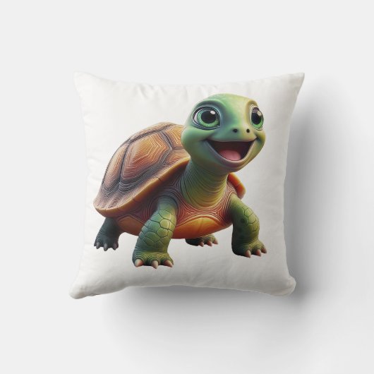 Schattigee schildpad Sierkussen (Achterkant)