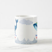 Schattigee schildpad walvis racen oceaan Verjaarda Koffiemok (Center)