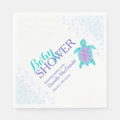 Schattigee schildpad waterverf aangepaste baby sho servet (Voorkant)