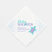 Schattigee schildpad waterverf aangepaste baby sho servet (Hoek)