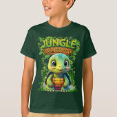 Schattigee schildpad wilde dieren schildpad karakt t-shirt (Voorkant)