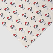 Schattigee Schnauzer met een kerstmuts - Kerstmis Tissuepapier (Detail)