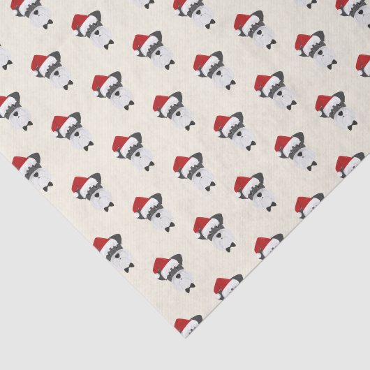 Schattigee Schnauzer met een kerstmuts - Kerstmis Tissuepapier (Detail)