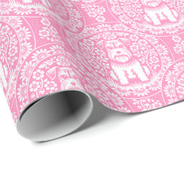 Schattigee Schnauzer of andere Terrier Custom Colo Cadeaupapier