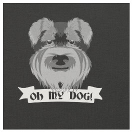 Schattigee Schnauzer Oh My Dog Stof