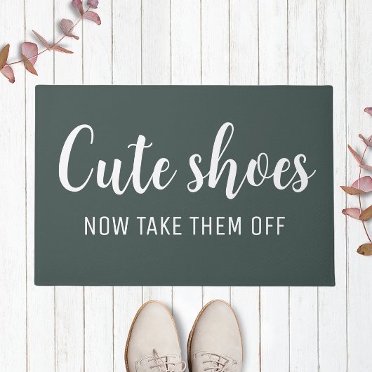 Schattigee schoenen doen ze nu uit | Funny Forest Deurmat