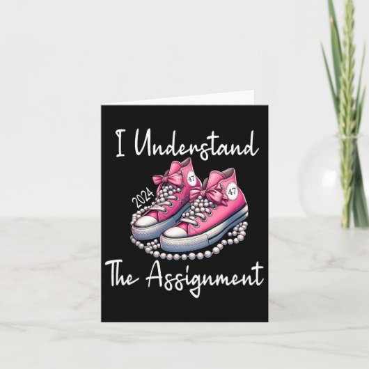 Schattigee schoenen Ik begrijp de Ignment Kamala H Kaart (Voorkant)