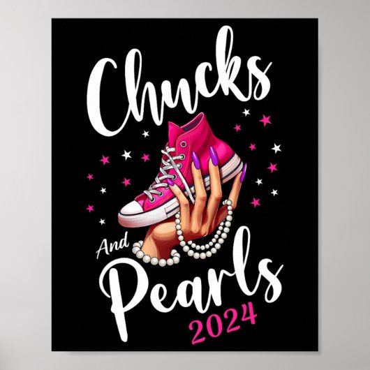 Schattigee schoenen Kamala Harris 2024 Presidentsv Poster (Voorkant)