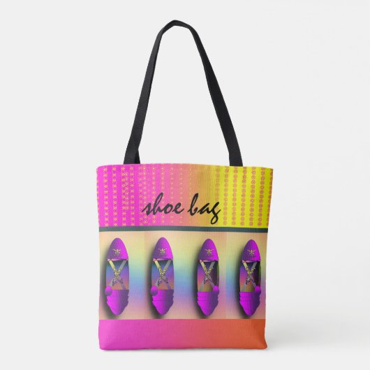 Schattigee schoenzak Canvas tas (Achterkant)