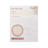 Schattigee school briefpapier lezen Accessoires Notitieblok (Linkerzijde)