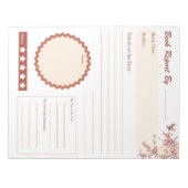 Schattigee school briefpapier lezen Accessoires Notitieblok (Voorkant)