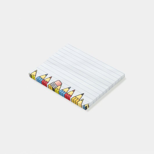 Schattigee School Gepersonaliseerde Post-it notiti Post-it® Notes (Schuin)