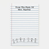 Schattigee School Kinder Leraar Post-its Post-it® Notes (Voorkant)