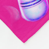 Schattigee School meisje Baby Kat Fuchsia Fleece D Deken (Hoek)