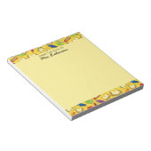 Schattigee schoolboeken Leraarsbureau Geel 4 x 6 Notitieblok (Schuin)