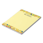 Schattigee schoolboeken Leraarsbureau Geel 4 x 6 Notitieblok (Linkerzijde)