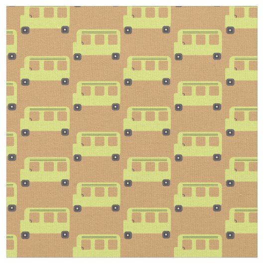 Schattigee schoolbus geel zwart Sinaasappel onderw Stof (Close Up)