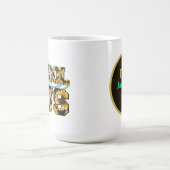 Schattigee schoolbuschauffeur naam toevoegen koffiemok (Center)