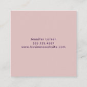 Schattigee schoonmaakdienst Floral Vierkante Visitekaartje (Achterkant)