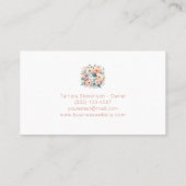 Schattigee schoonmaakdienst Floral Visitekaartje (Achterkant)