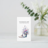 Schattigee schoonmaakdienst Floral Visitekaartje (Staand voorkant)