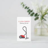 Schattigee schoonmaakdienst Vacuümbenodigdheden Visitekaartje (Staand voorkant)
