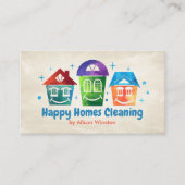 Schattigee schoonmaakdiensten voor lachhuizen visitekaartje (Voorkant)