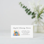 Schattigee schoonmaakdiensten voor woningen visitekaartje (Staand voorkant)