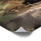 Schattigee Schotse Terrier Dog Art Print Poster (Hoek)