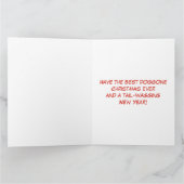 Schattigee Schotse Terriër in Santa Hat en Scarf Kaart (Binnen)