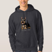 Schattigee Schotse Terrier Puppy Kleur Silhouet Hoodie (Voorkant)