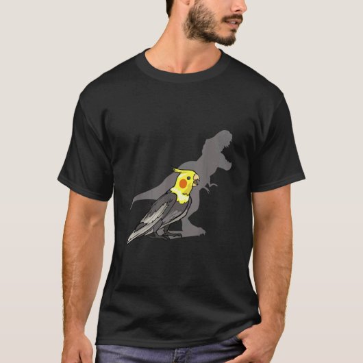 Schattigee schreeuwende papegaai Birb Funny Parrot T-shirt (Voorkant)