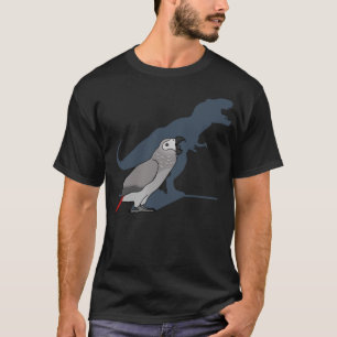 Schattigee Schreeuwende Papegaai, Birb Memes, Grap T-shirt