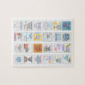 Schattigee Schrift kinder herinnering Bijbelvers Legpuzzel (Horizontaal)