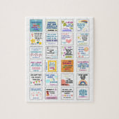 Schattigee Schrift kinder herinnering Bijbelvers Legpuzzel (Verticaal)