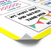 Schattigee Schrift kinder herinnering Bijbelvers Poster (Hoek)