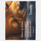 Schattigee Schrift Puppy Fleece Deken (Voorkant)