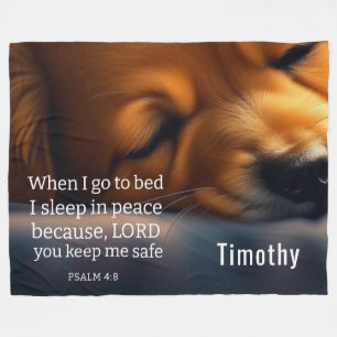 Schattigee Schrift Puppy Fleece Deken