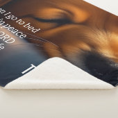 Schattigee Schrift Puppy Sherpa Deken (3/4)