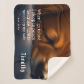 Schattigee Schrift Puppy Sherpa Deken (Voorkant)