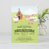 Schattigee Schuur & Boerderijdieren, Boer Thema Ba Kaart (Staand voorkant)