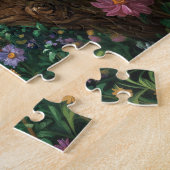 Schattigee schuur uil betoverde bos kunst legpuzzel (Zijkant)