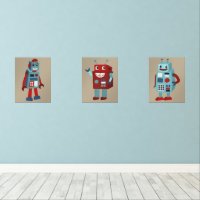 Schattigee sci-fi-thema's voor retro-robots